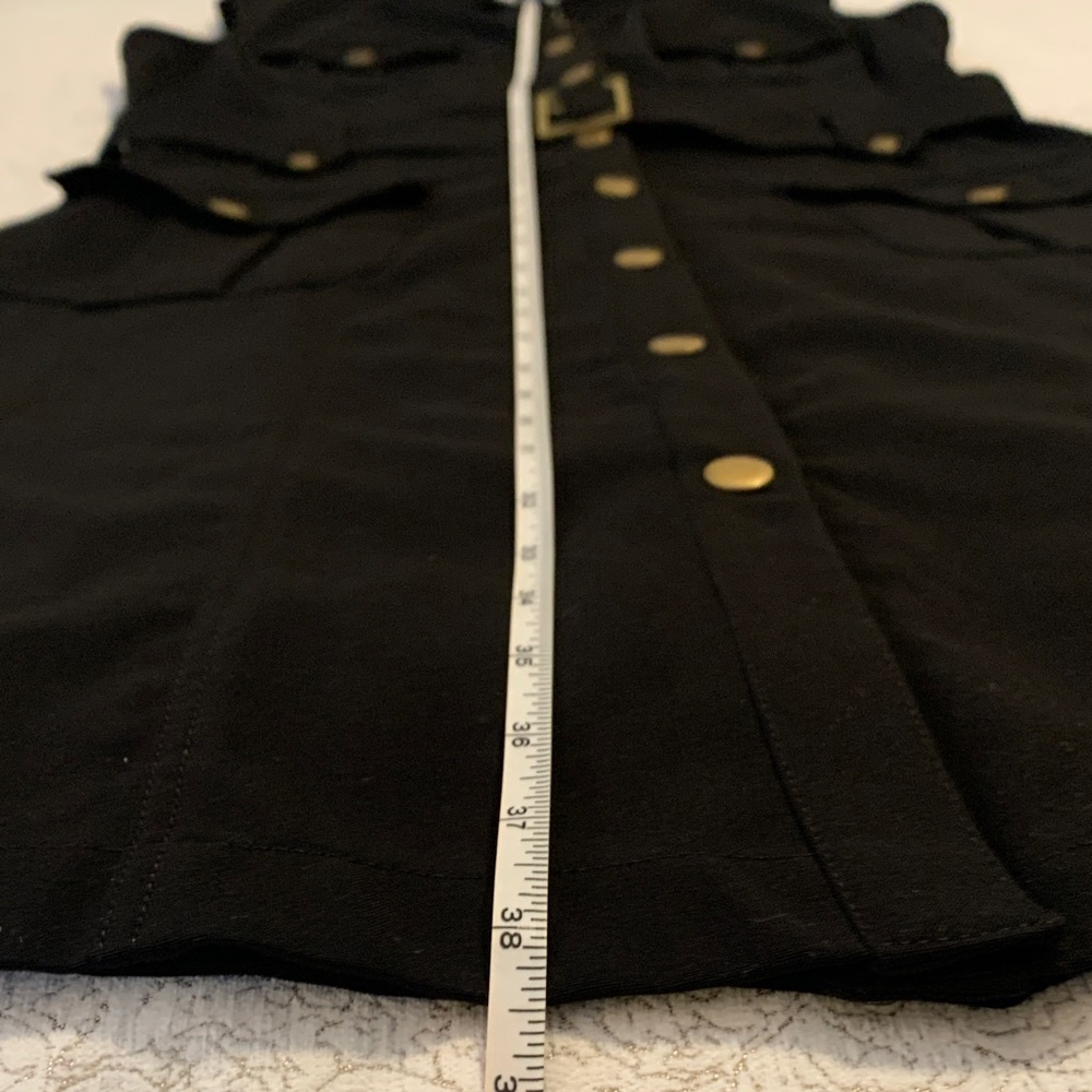 Calvin Klein Black Sleeveless Dress with Belt - Picture 11 of 14